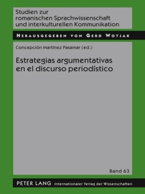 cover image of Estrategias argumentativas en el discurso periodístico